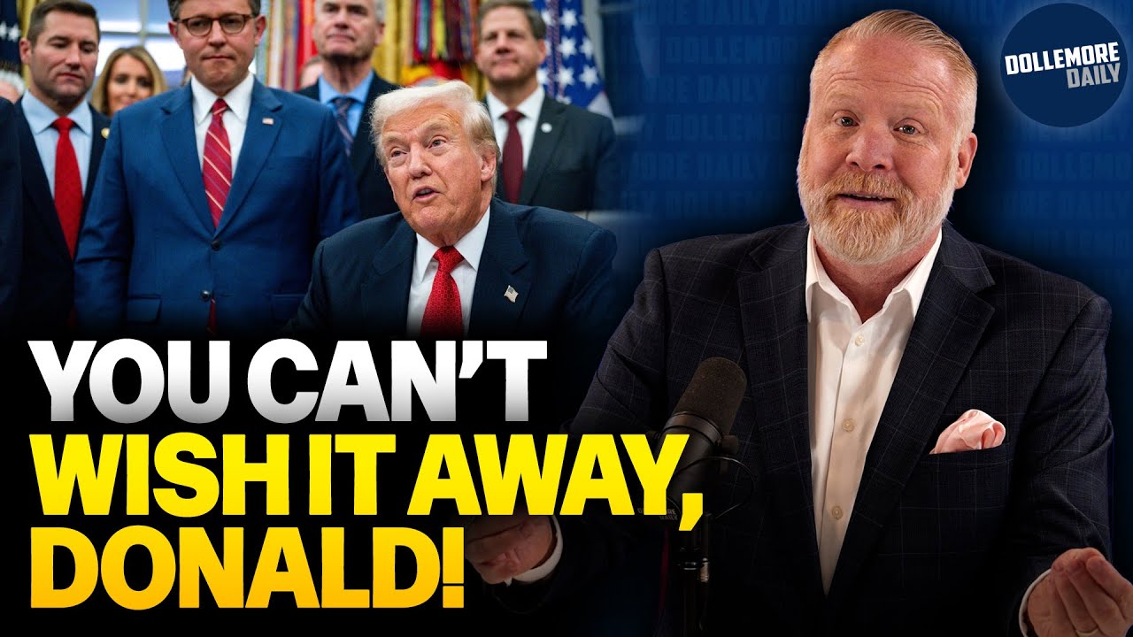 YouTube post by @dollemore for Sheath Underwear. Caption reads: Donald Trump FORCES REPORTERS OUT OF OVAL OFFICE....