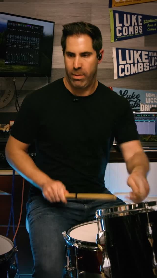 Instagram post by @jakesommers7 for EVANS Drumheads. Caption reads: We visited ProMark Artist, Jake Sommers (Luke....