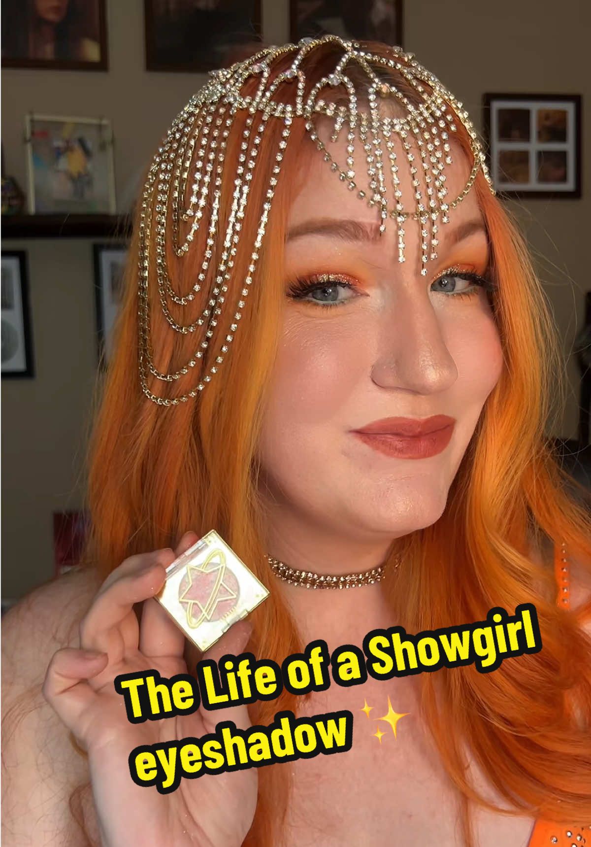 TikTok post by @vigilantestef for Yva Expressions. Caption reads: POV: you walked into the Life of a Showgirl....