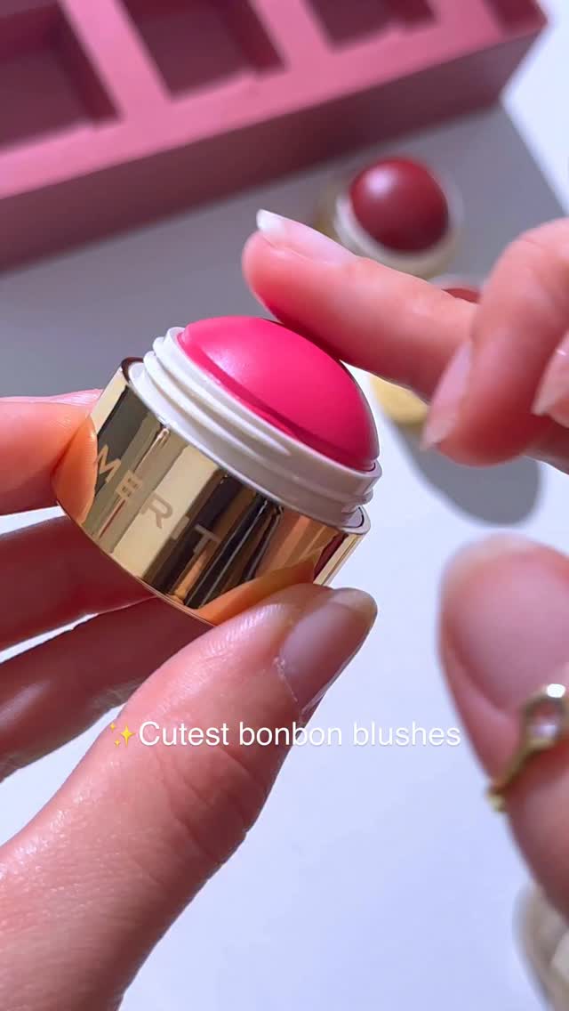 Instagram post by @marinanalha for MERIT Beauty. Caption reads: This has to be one of the cutest sets this year....