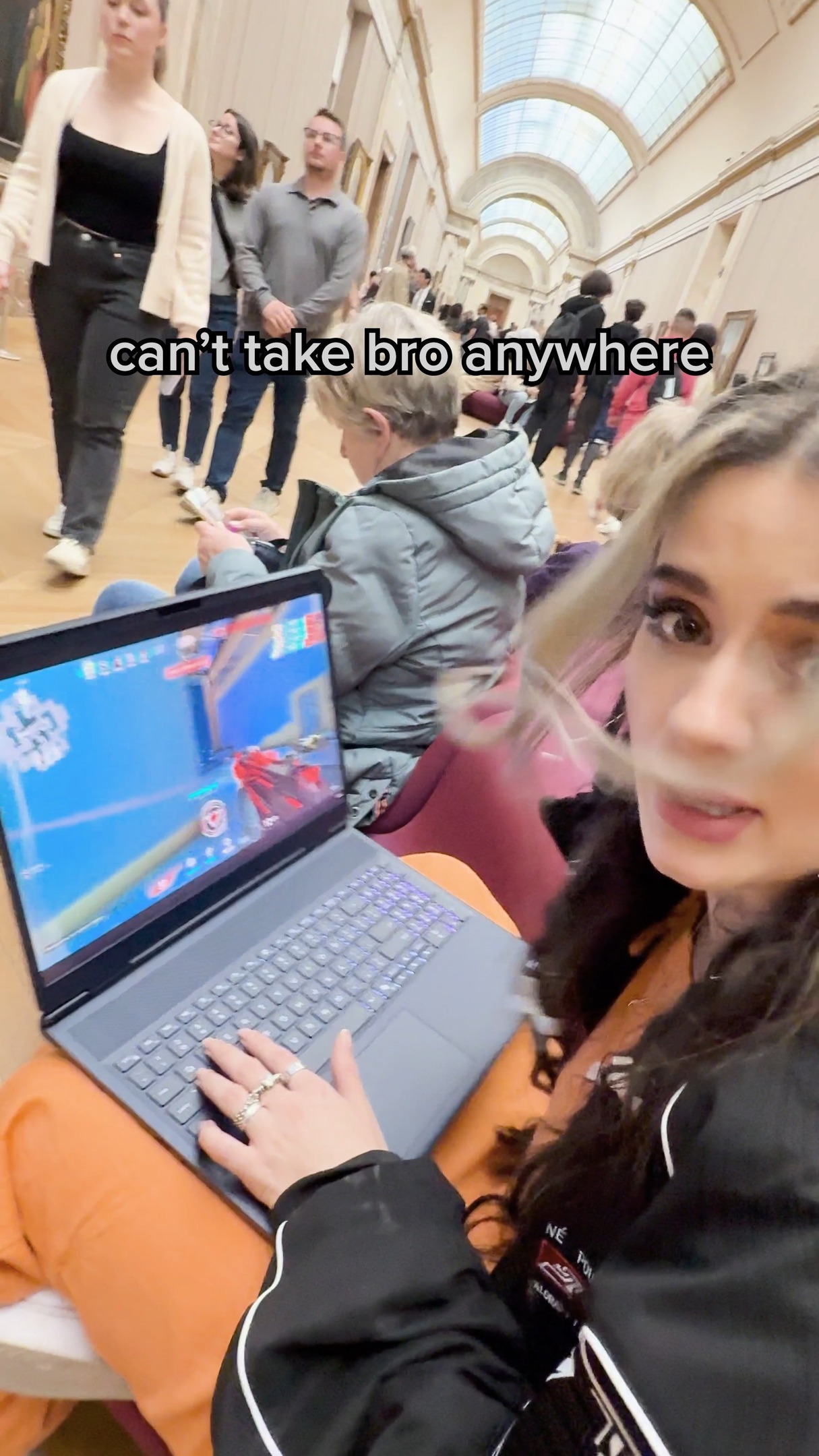 Instagram post by @bonireelss for Riot Games. Caption reads: going 0-9 at the Louvre is crazy #valorant.