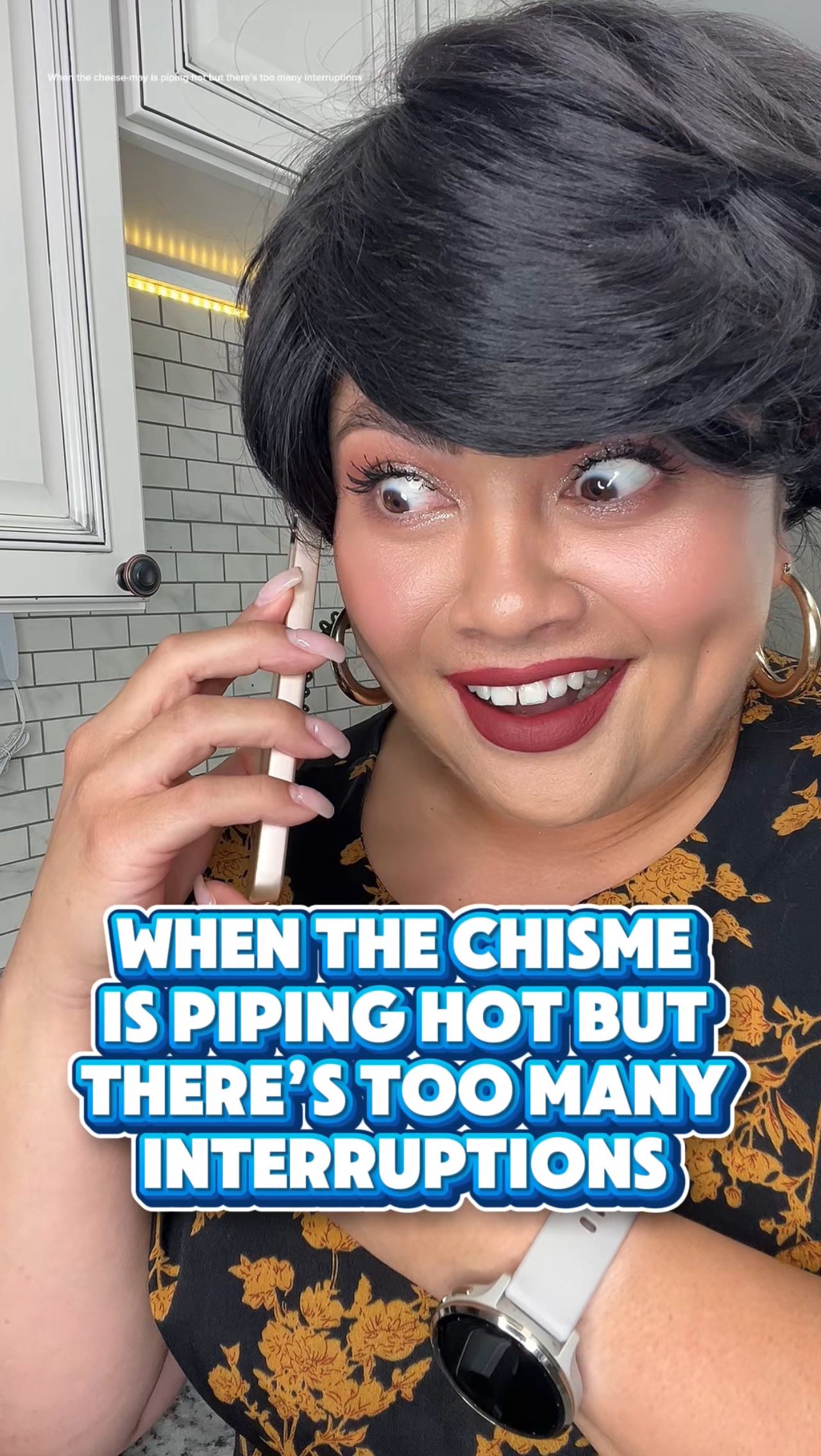 Instagram post by @es_jenny_solares for AT&T. Caption reads: The tea is too hot to be dropping phones in the....