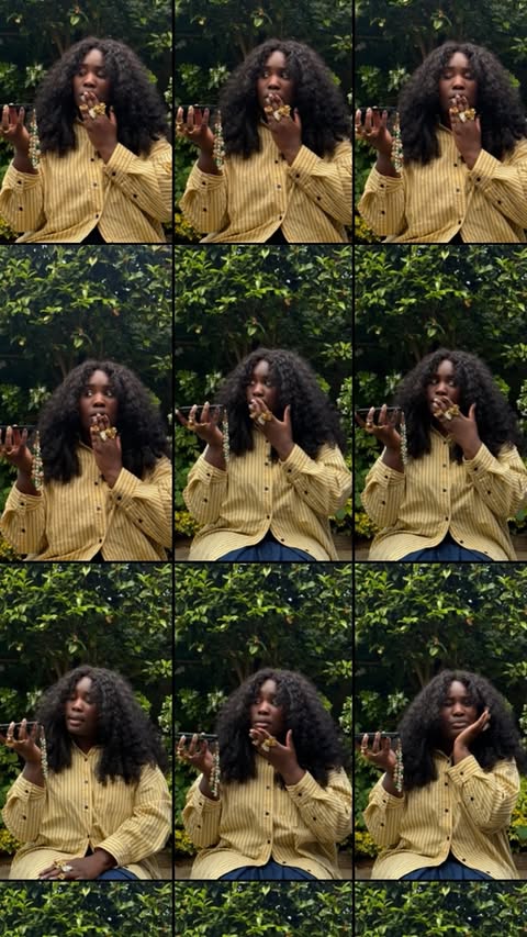 Instagram post by @luenagamaa for Adobe Photoshop. Caption reads: No studio? No problem. Adobe Photoshop for ChatGPT....