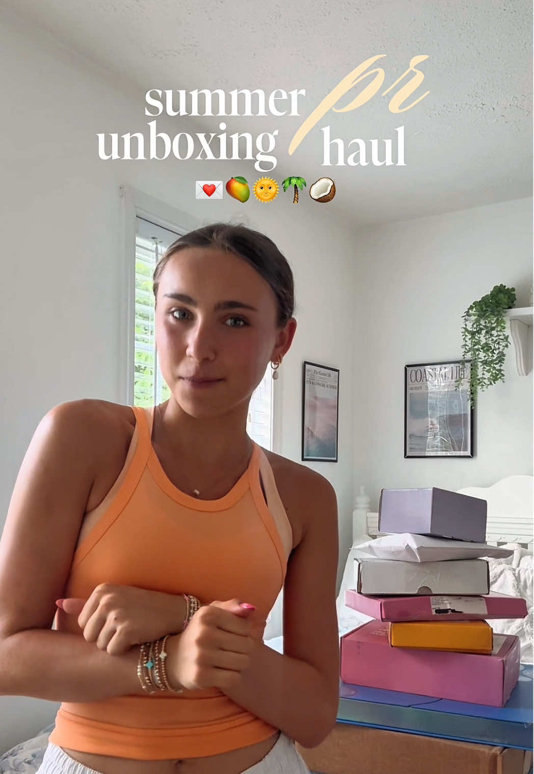 TikTok post by @thenoellekate for florence by mills. Caption reads: [...] unboxing haul!! 🙂‍↕️🙂‍↕️ ty ily @florence....