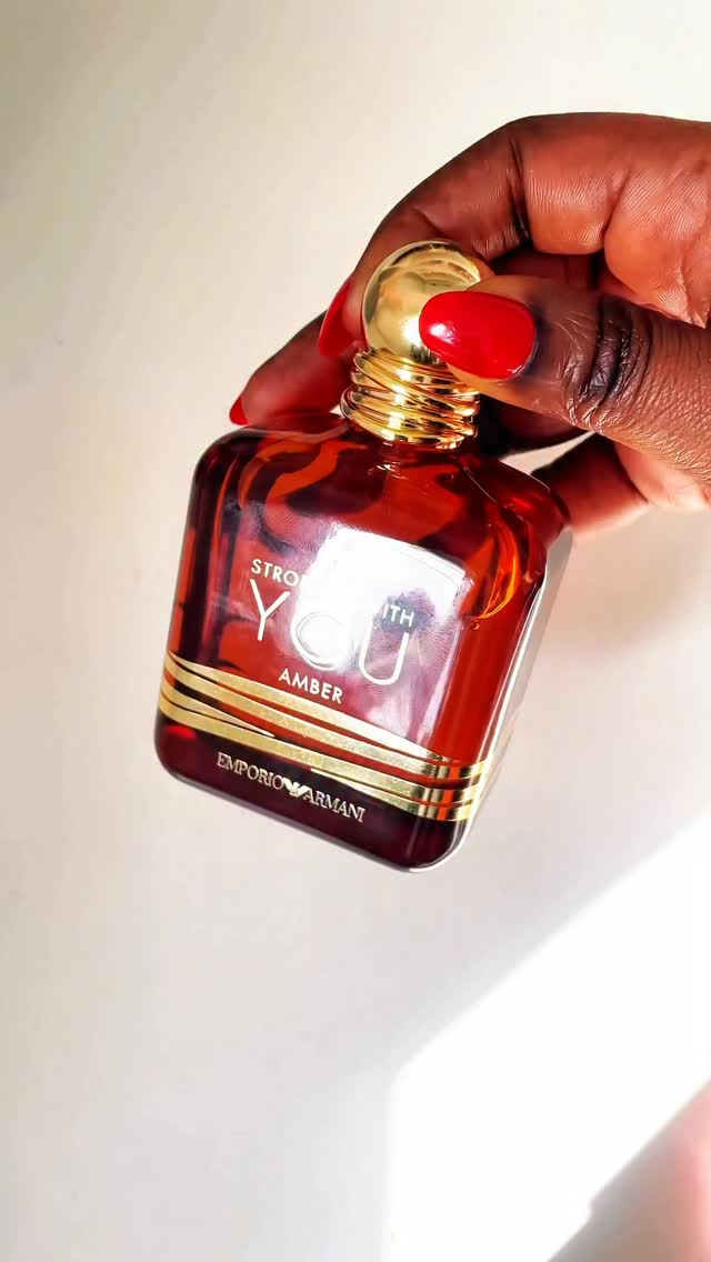 Instagram post by @topnotesbyt for WPP. Caption reads: @armanibeauty Stronger With You Amber has....