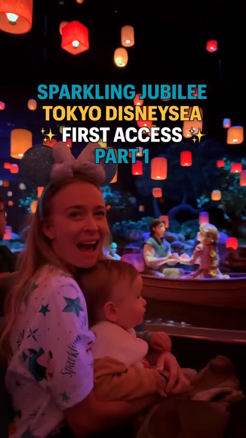Instagram post by @twosometravellers for Tokyo Disney Resort. Caption reads: [...] Celebrating 25 years 🇯🇵 🥹😱🥲....