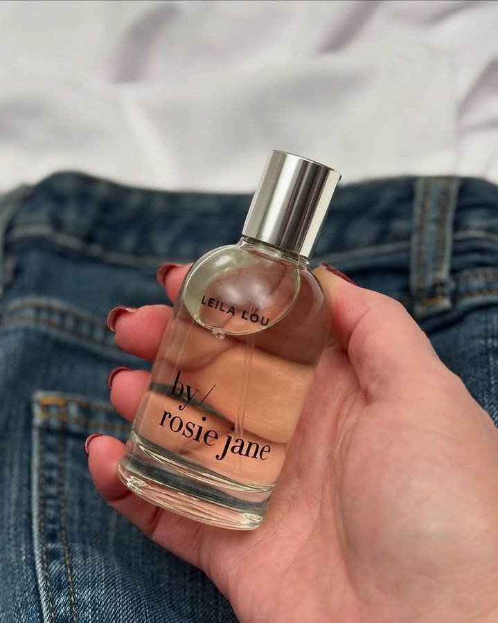 Instagram post by @muaythaijody for By Rosie Jane. Caption reads: Leila Lou by Rosie Jane ✨ This is the fragrance....