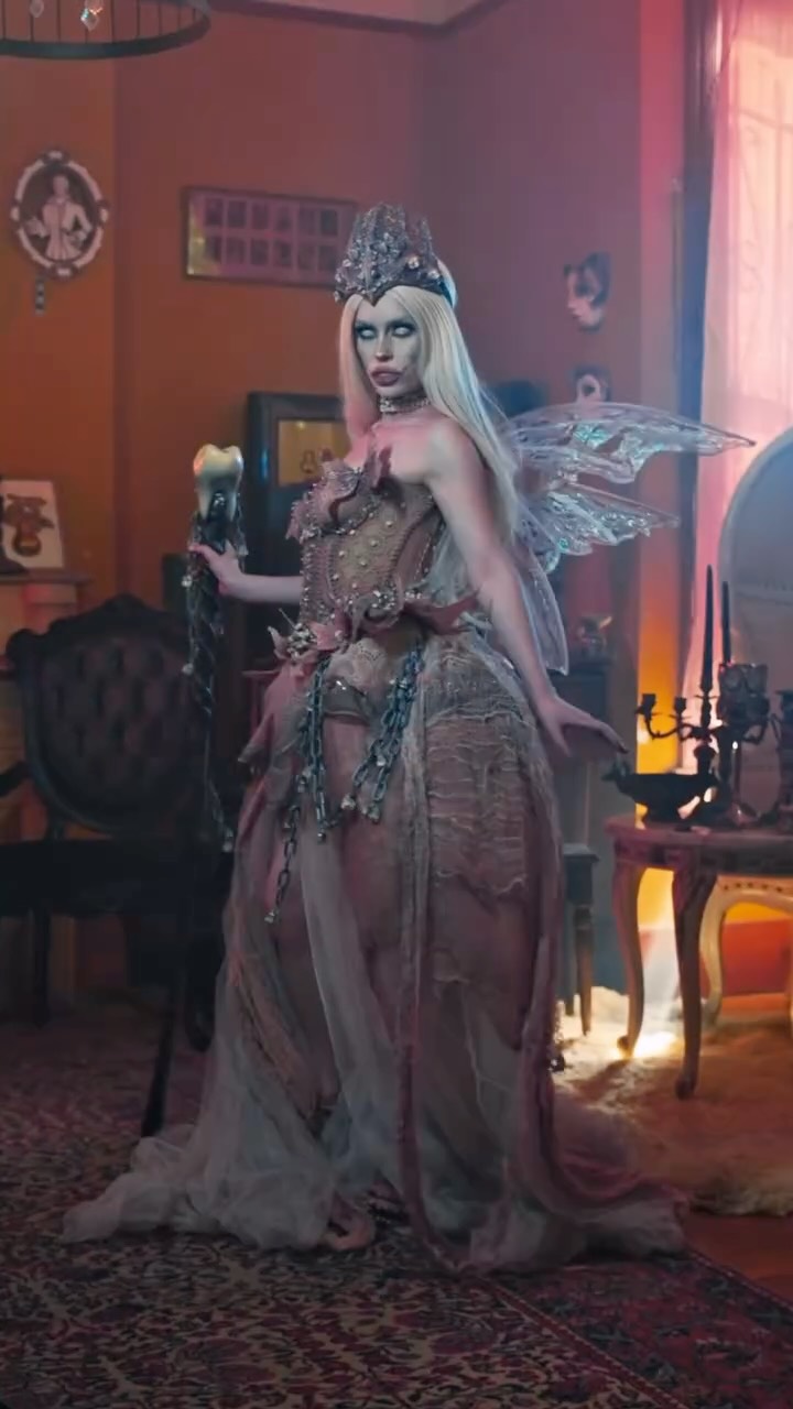 Instagram post by @emmanorts for Urban Decay. Caption reads: THE TOOTH FAIRY 🦷
* designed by the brilliant....