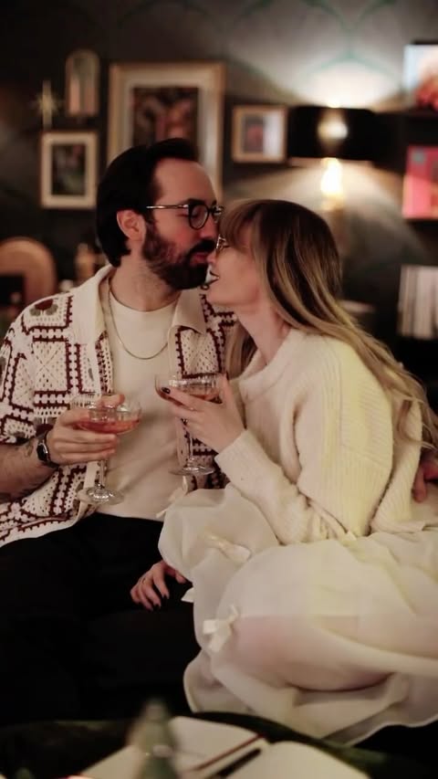 Instagram post by @kristynemarie for Villeroy & Boch. Caption reads: [...] our first holiday season married 🥂....