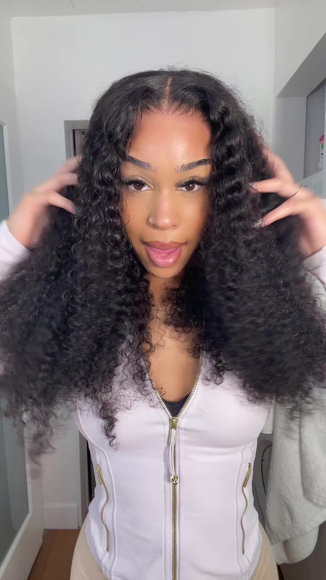 TikTok post by @bribass for Megalook. Caption reads: Megalook for the win💕 @Megalookhair [...].