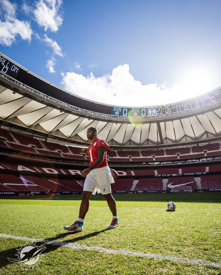 Instagram post by @laliga for Baptist Health. Caption reads: Another day of work in Madrid 🫡.