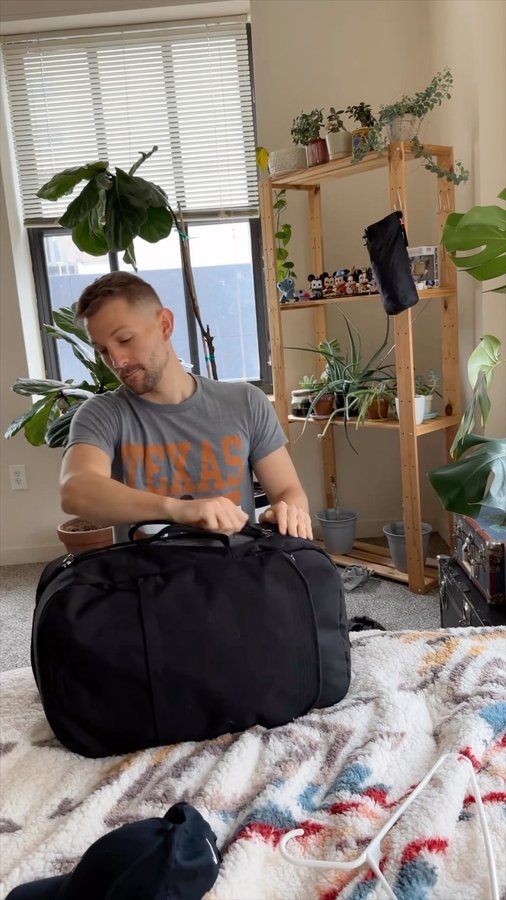 Instagram post by @twinsauce for Pakt Bags. Caption reads: [...] until I discovered this bag. The @paktbags....