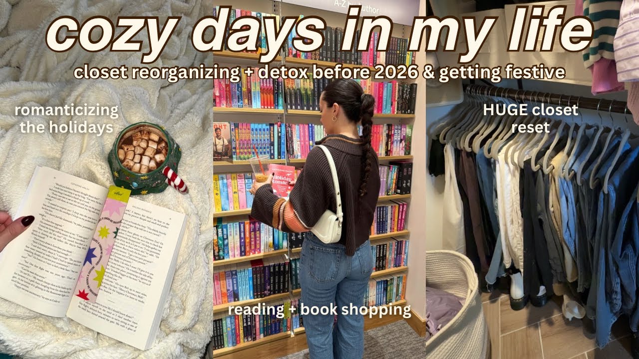 YouTube post by @AbbyAsselin for BetterDaysCo. Caption reads: helping you slow down + get cozy ✨closet reset for....