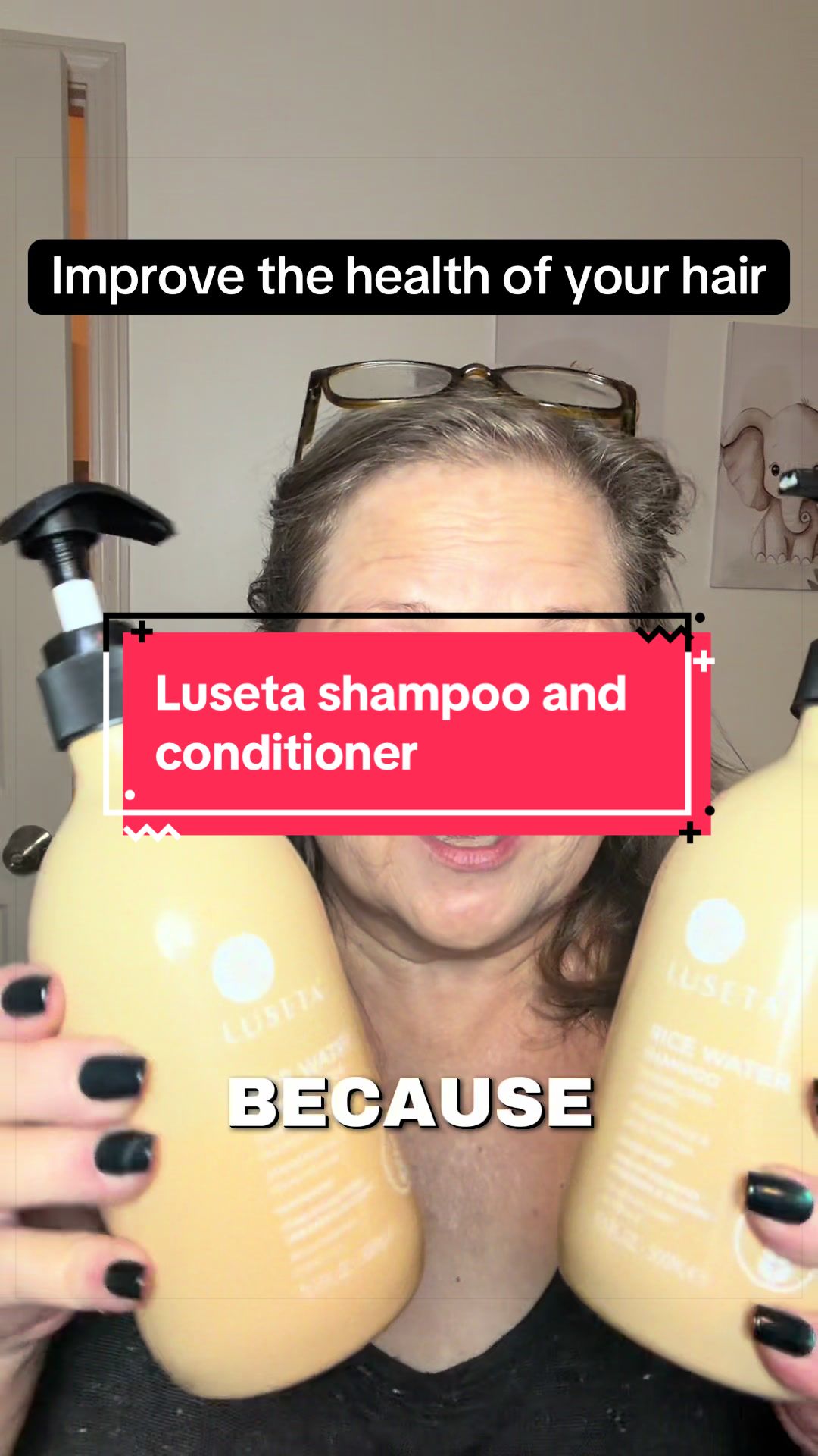 TikTok post by @pamstrendytreasures for Luseta Beauty. Caption reads: [...] of hair care for healthier hair @Luseta....