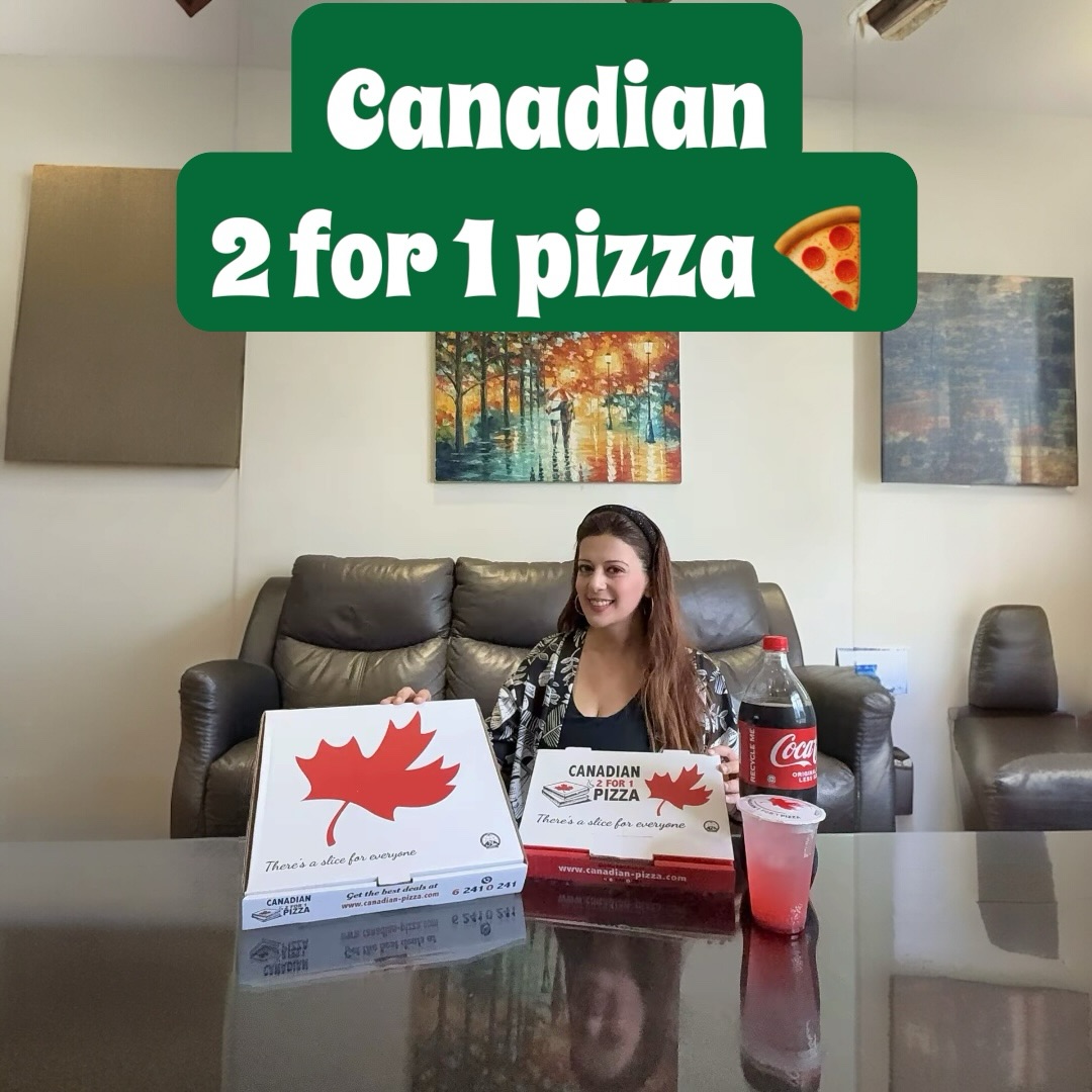 Instagram post by @food.travel.directory for 3 Dogs Media. Caption reads: As someone who can never say no to pizza, the NEW....