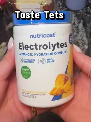 TikTok post by @claudia.maria.10 for Nutricost. Caption reads: @Nutricost @Nutricost Español @HOV #TikTokShop....