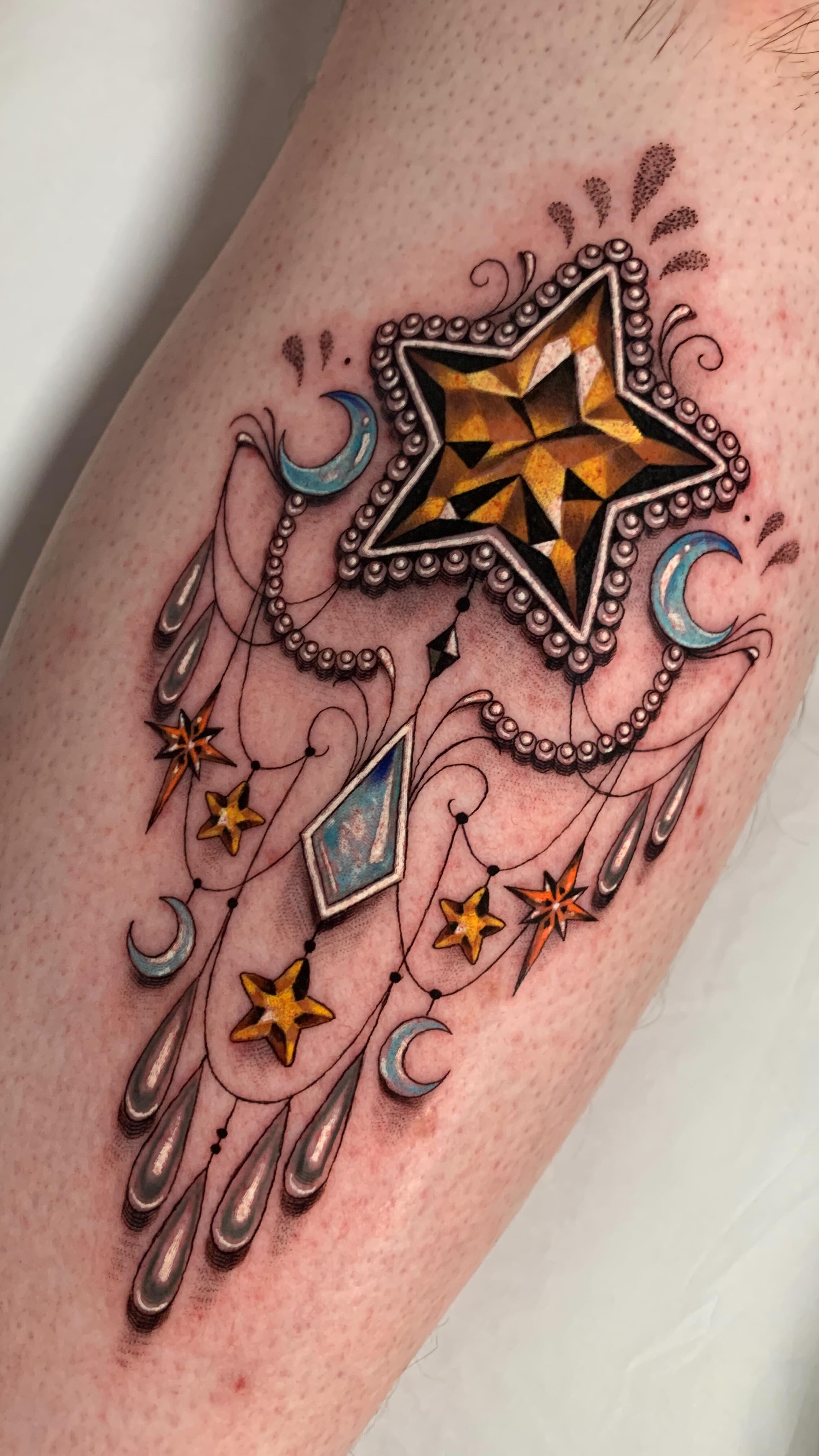 Instagram post by @southerngothictattoo for Tattoodo. Caption reads: ✨ My tattoos aren’t just for the gworls 💕 

✨....