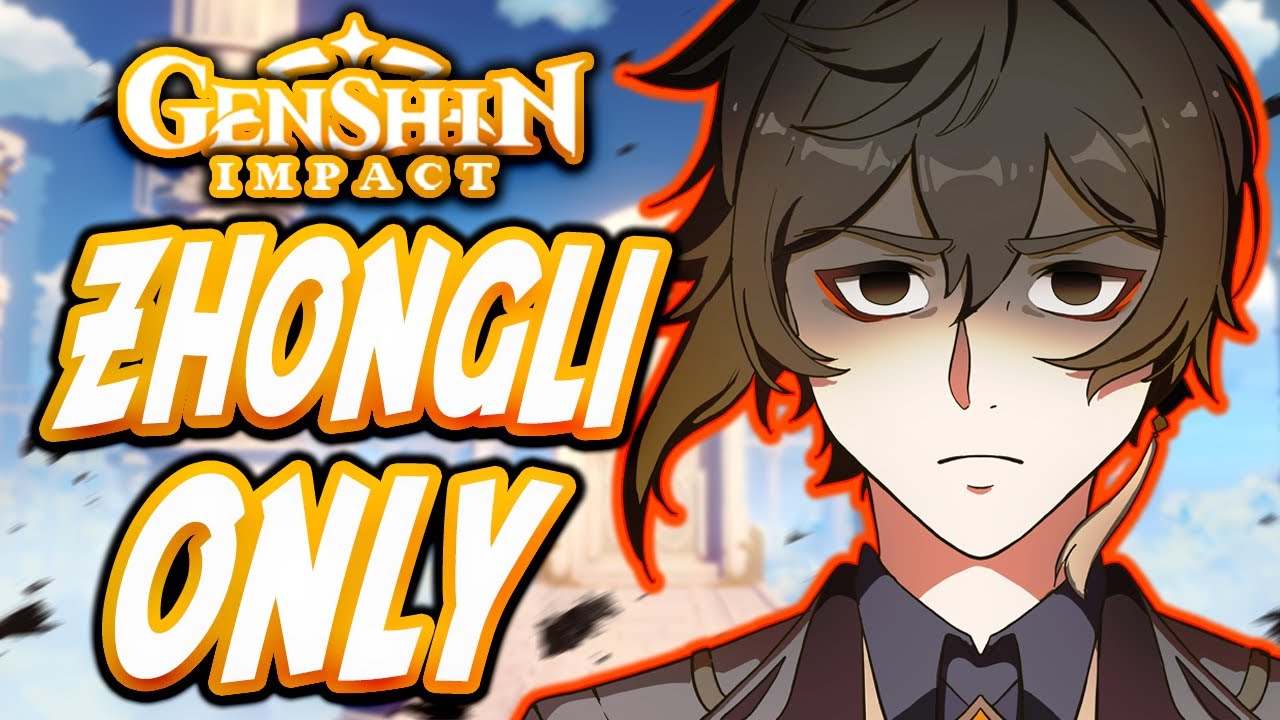 YouTube post by @mistahfeet for Wattpad. Caption reads: Can You Beat Genshin Impact Only Using Zhongli??!!.