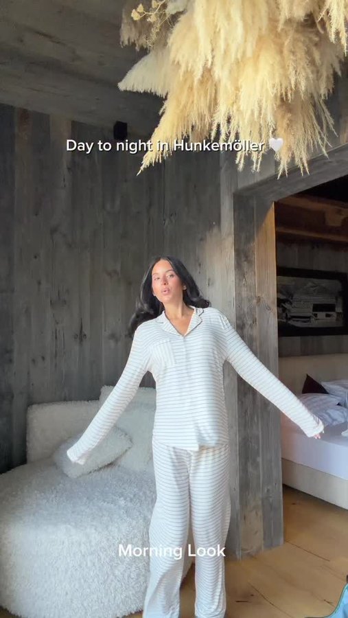 Instagram post by @zoeliss for Hunkemöller. Caption reads: Anzeige | Day to night with @hunkemoller in the....