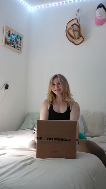 Instagram post by @eliyalifts for HD MUSCLE. Caption reads: MONTHLY @hd.muscle HAUL!!

My top 3 must have....