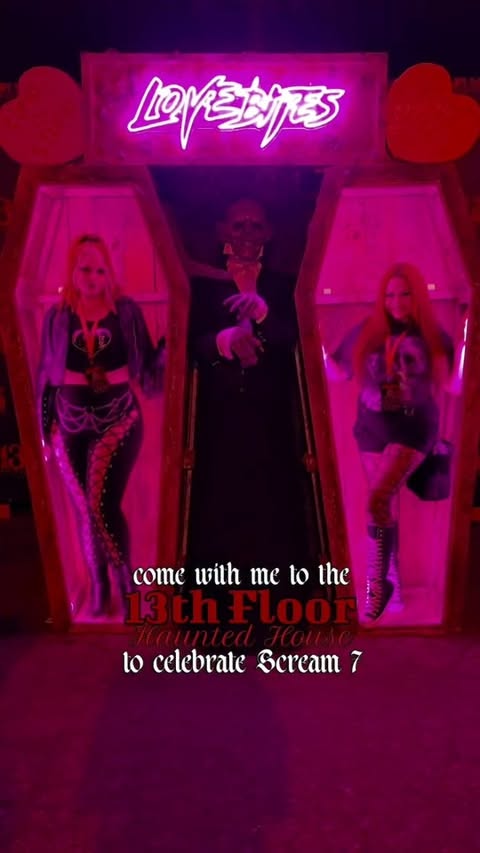 Instagram post by @sydneynicoleaddams for Paramount Pictures. Caption reads: [...] February 27th! 🔪🩸 *Sponsored by Paramount....