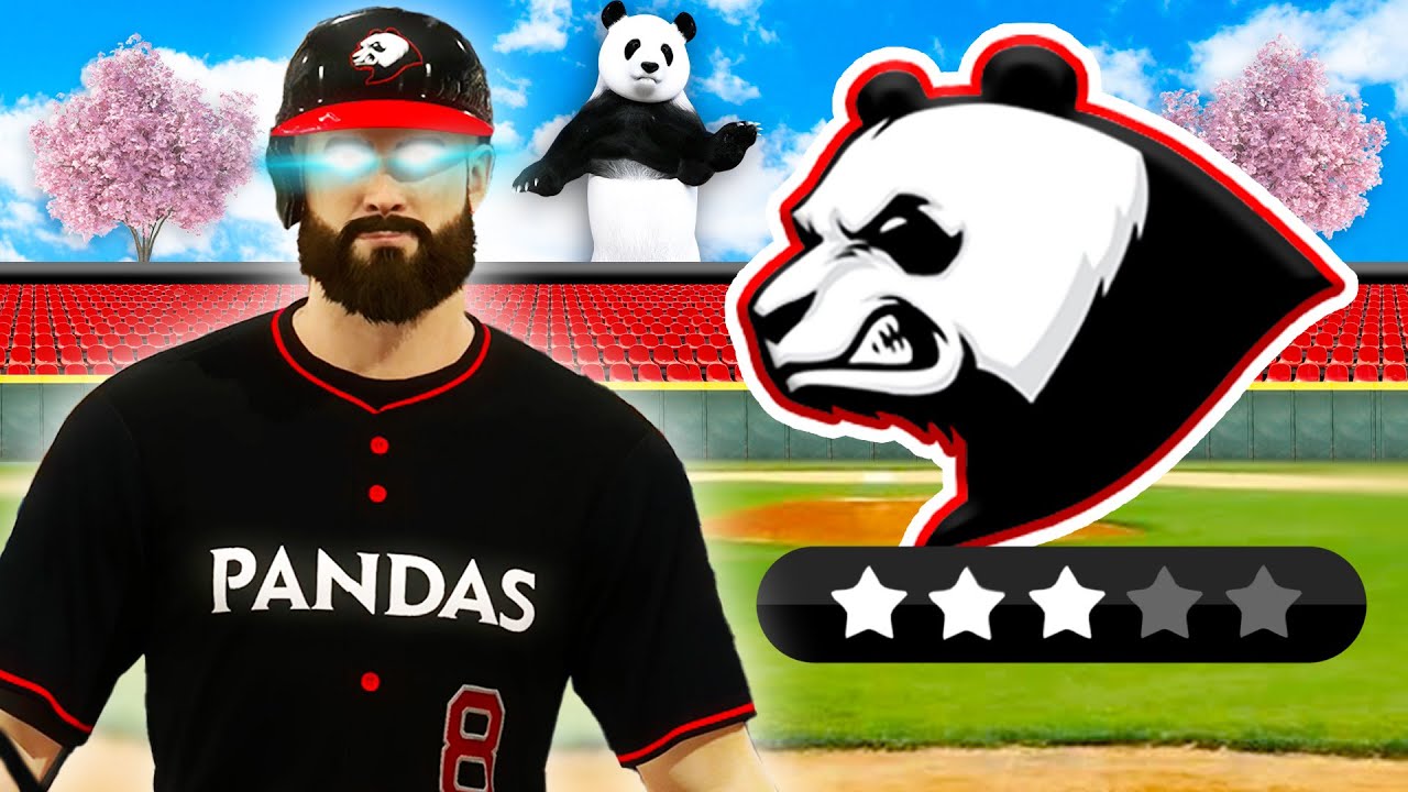 YouTube post by @NTE_ for Squarespace. Caption reads: My MLB Pandas are the most fun team in baseball! -....