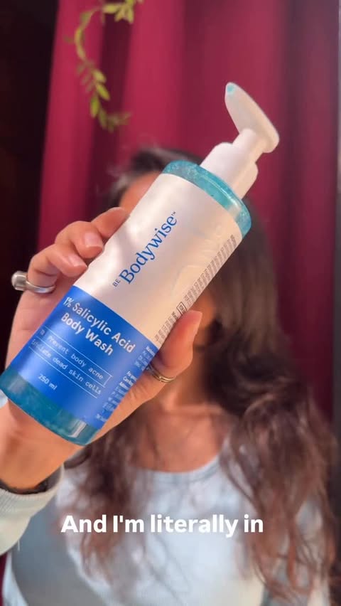 Instagram post by @life_of_vishu for Be Bodywise. Caption reads: [...] confident skin every single day With Be....