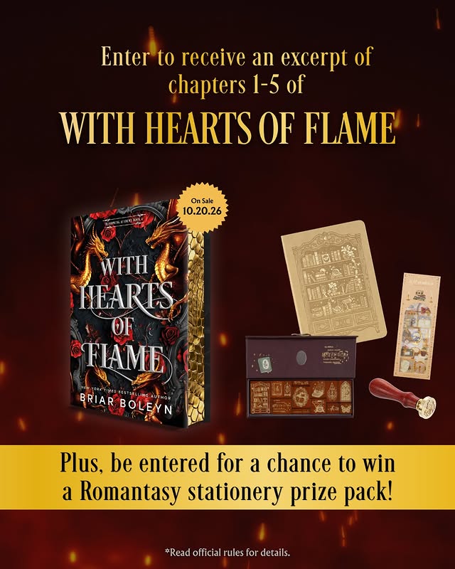 Instagram post by @briarboleynauthor for The Hive. Caption reads: Preorder With Hearts of Flame, the epic final book....