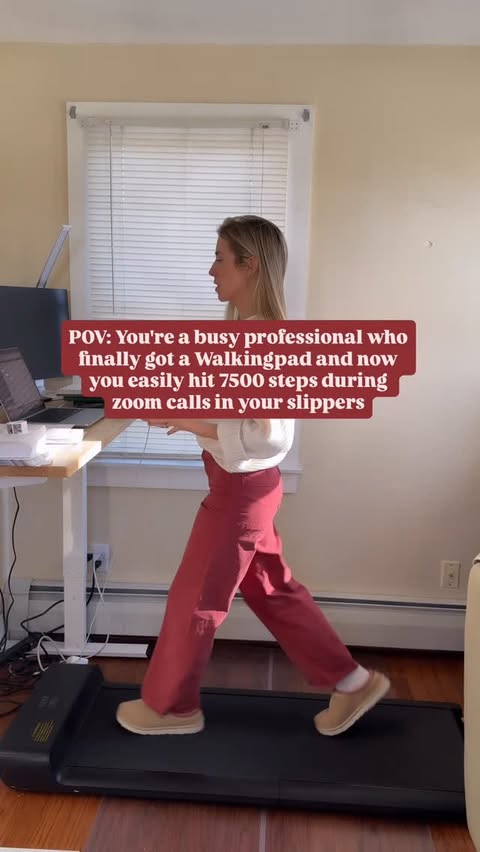 Instagram post by @theweightloss.nutritionist for WalkingPad. Caption reads: Comment WALK to be entered to win a WalkingPad....