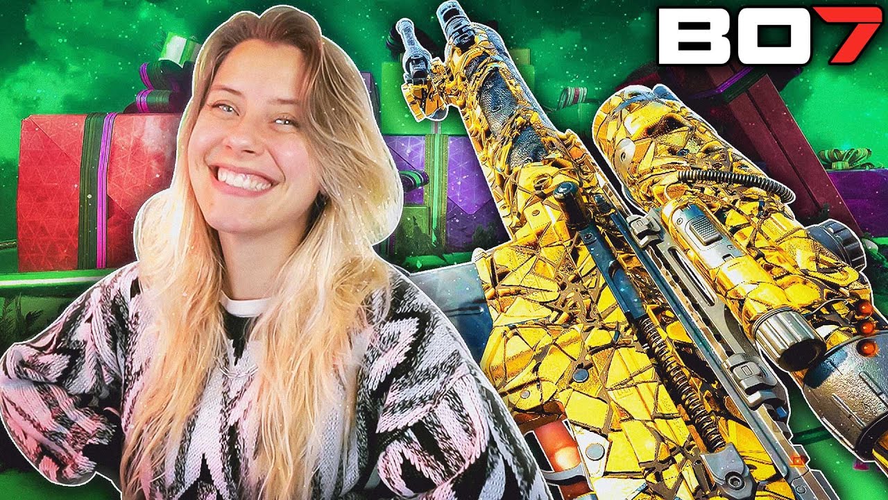 YouTube post by @NoisyButters for G FUEL. Caption reads: HAPPINESS AND SNIPING 💚 *HOLIDAY SPECIAL* aka I'm....