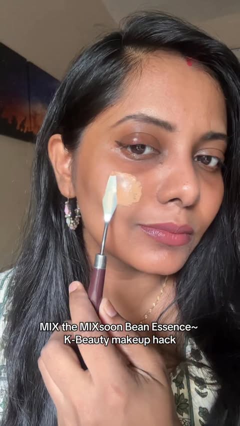 Instagram post by @real_skintalk for Mixsoon. Caption reads: [...] Makeup Secret Exposed! 🤯❤️‍🔥 MIX the....