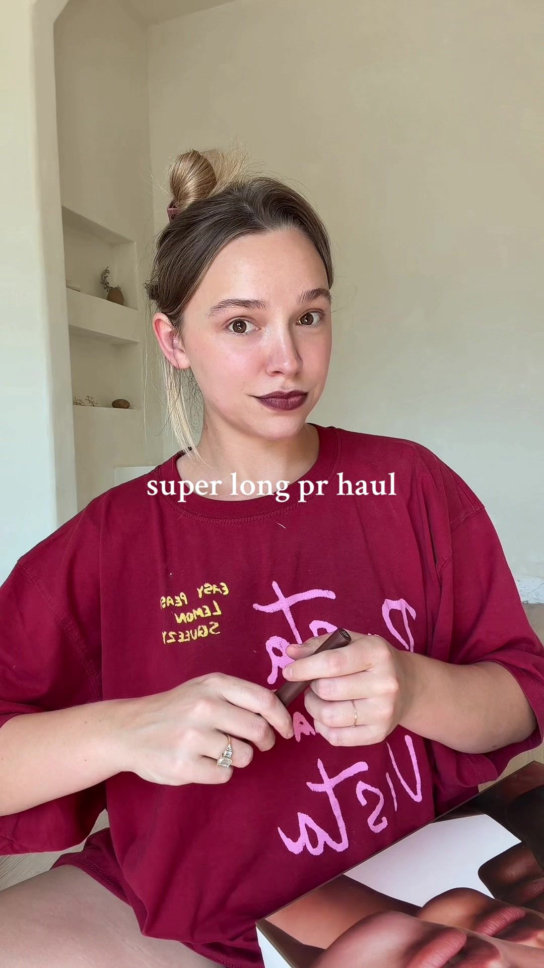 TikTok post by @littleburgers for BondiBoost. Caption reads: a super long PR haul since we gotta clear out this....