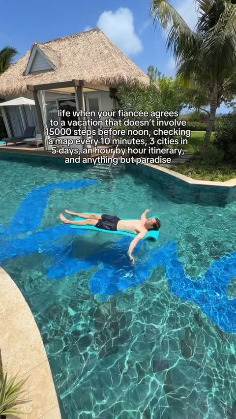 Instagram post by @claireandpeter for Sandals Resorts. Caption reads: [...] time of Peter’s life…I’ll wait....