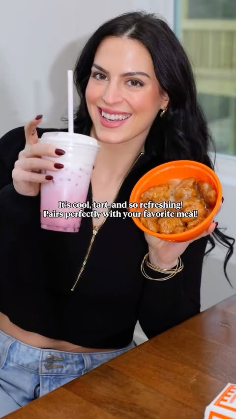 Instagram post by @karrah_peden_trammell for Whataburger. Caption reads: [...] NEW Frosted
Berry WhataFresher™ at....