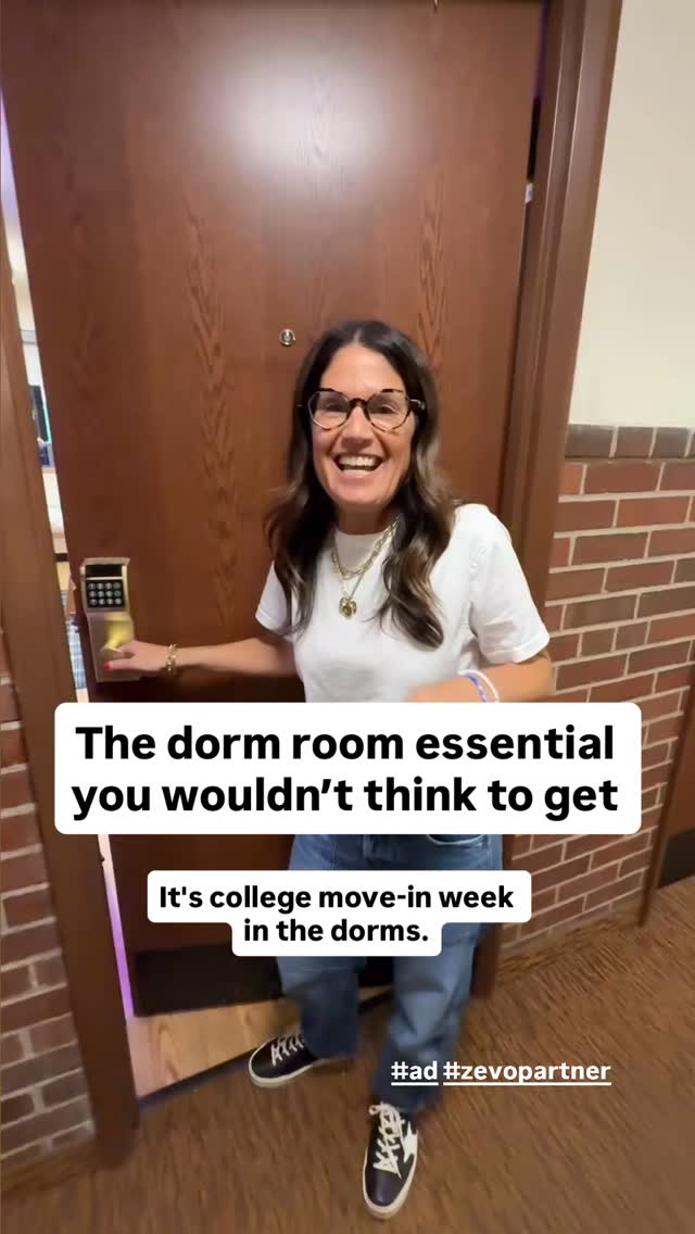Instagram post by @organizedetroit for Zevo. Caption reads: #ad #ZevoPartner Nothing says ‘welcome to college’....