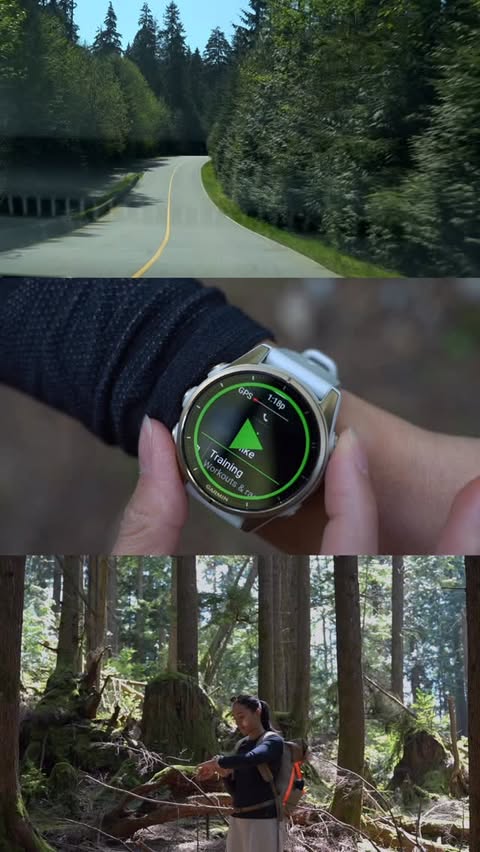 Instagram post by @everythingahnika for Garmin. Caption reads: The day through the eyes of my @garmin Fenix 8....