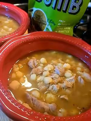 TikTok post by @melloons4you for EZ Bombs. Caption reads: @EZ Bombs Had me dreaming of my pozole bowl all....