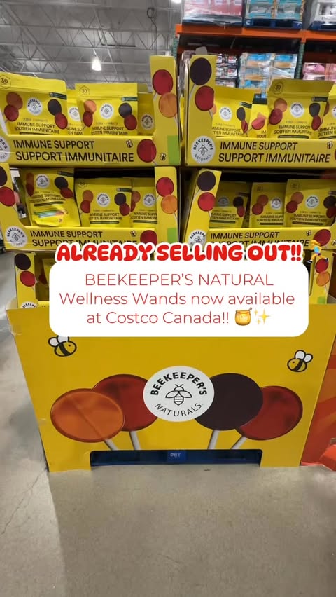Instagram post by @costcofindscanada for Beekeeper's Naturals. Caption reads: [...] into cold & flu season! 👀 ‌....