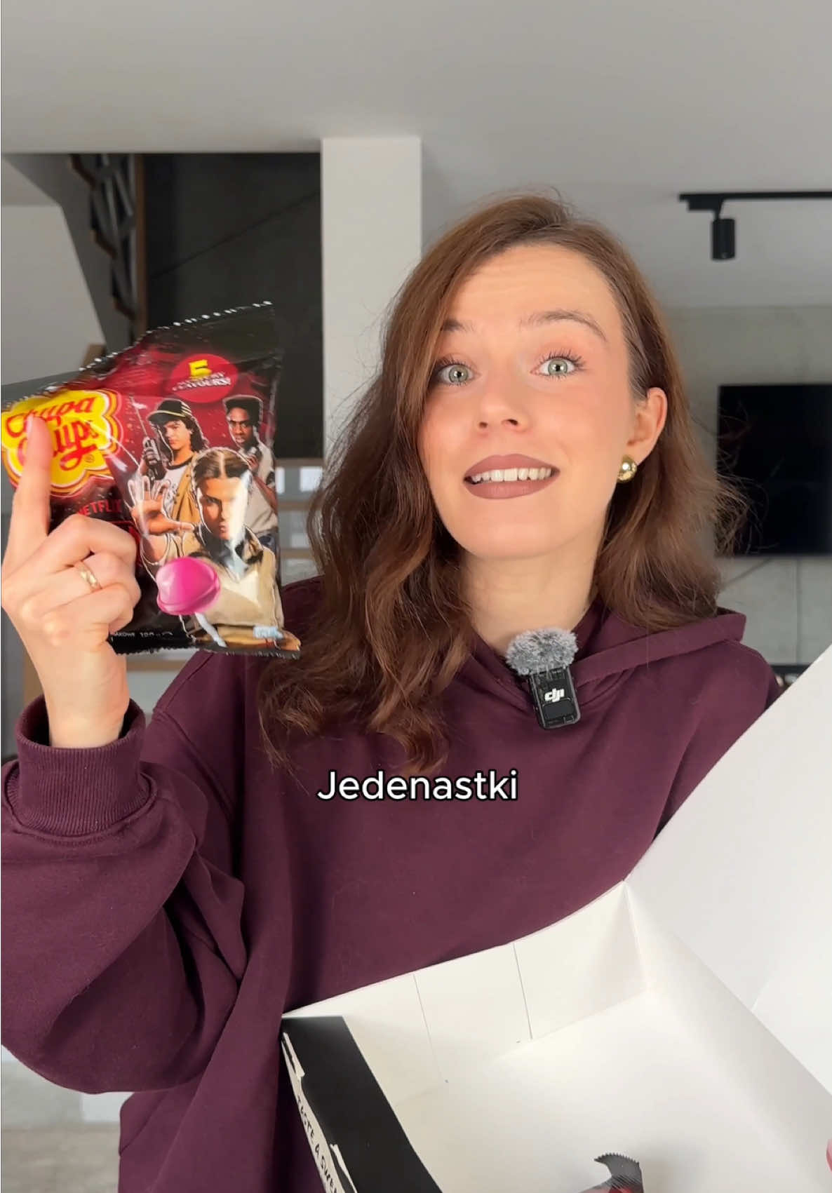 TikTok post by @piotrovscy for Chupa Chups. Caption reads: [...] a tak serio, smaki Chupa Chups inspirowane....