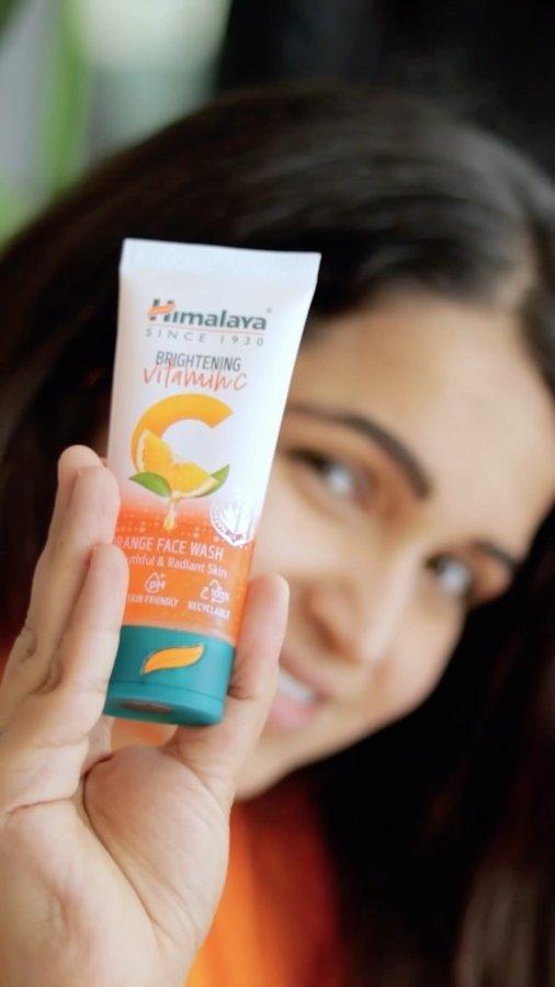 Instagram post by @upasanakochhar for Himalaya Wellness. Caption reads: #AD Refresh your skin with the power of nature! ✨....