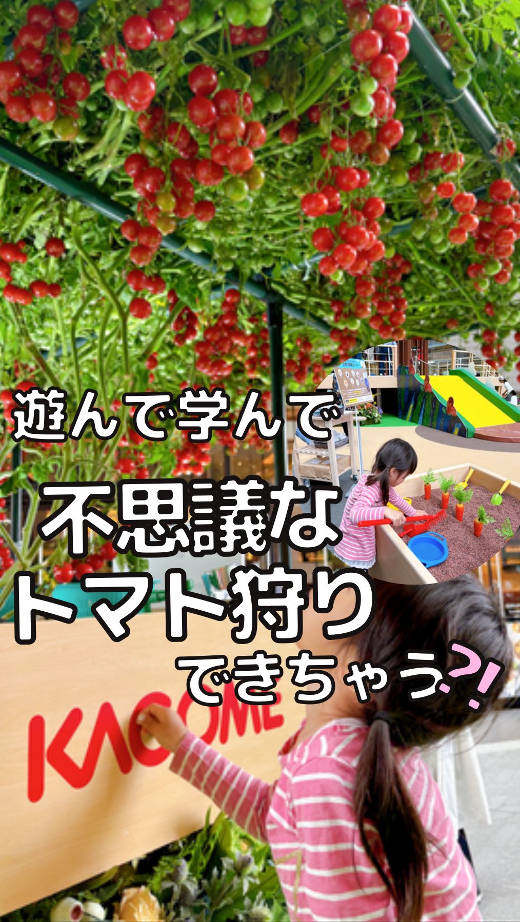 Instagram post by @nono_k_2017 for Kagome. Caption reads: 子連れお出かけ情報....