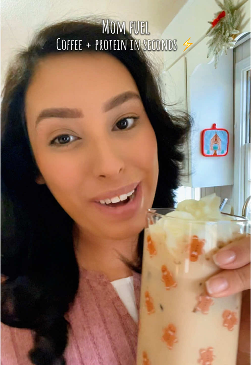 TikTok post by @jaquelineee809 for Javy Coffee. Caption reads: Mom fuel ☕️✨ Javvy coffee gives me energy that....