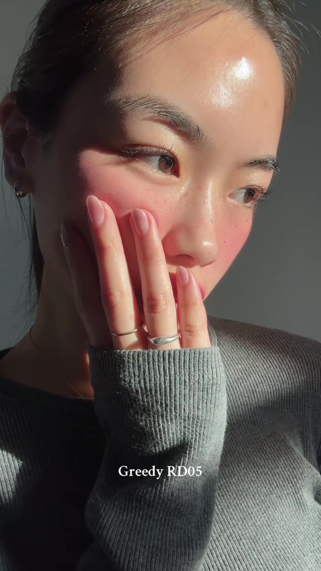TikTok post by @mvrychen for Fwee Makeup. Caption reads: The most perfect lip + cheek shades for the winter....