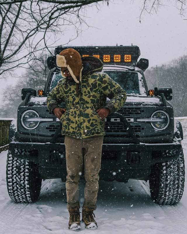 Instagram post by @caziahfranklin for Ford Bronco. Caption reads: [...] out the details in nature. ____ @ford....