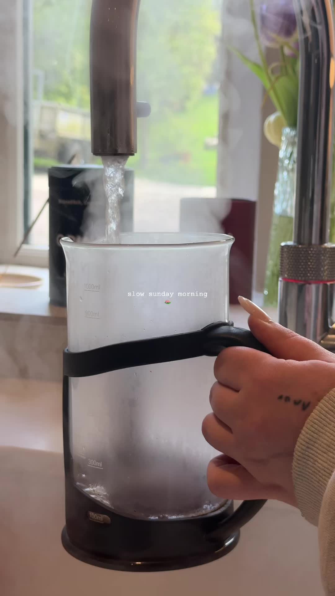 TikTok post by @yourgalhann for Grind. Caption reads: [...] #cottagecore #slowmorningroutine #ad @Grind....