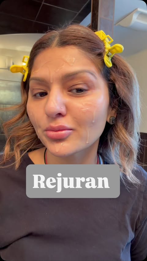Instagram post by @poojhapatel.official for Rejuran. Caption reads: [...] #kbeauty #skincare #koreanskincare....