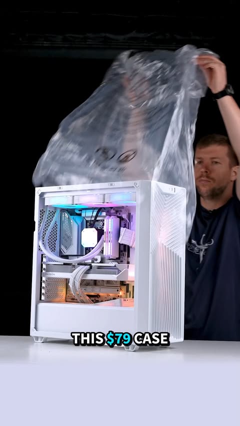 Instagram post by @designsbyifr for CORSAIR. Caption reads: Stop suffocating your GPU! 💨 The Corsair 3200D RS....