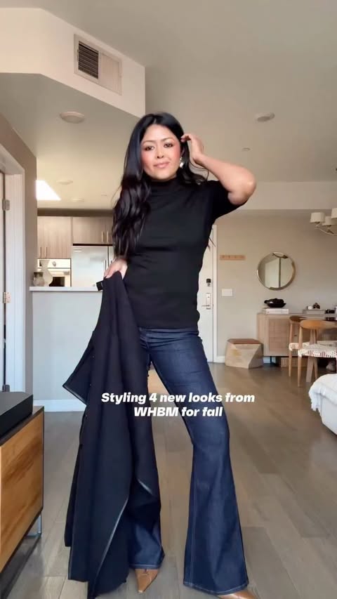 Instagram post by @walkinwonderland for White House Black Market. Caption reads: A little Fall office inspo with @whbm, 4 looks all....