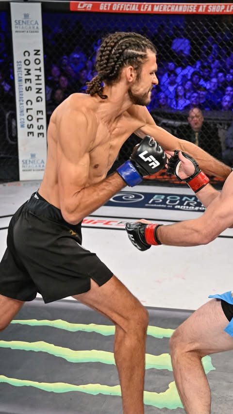Instagram post by @lfa_brasil for Legacy Fighting Alliance. Caption reads: #LFAQuickHits: Luis Francischinelli 🇧🇷 Powered....
