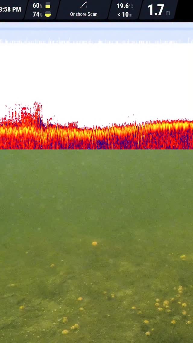 Instagram post by @underfishing.life for Deepersonar. Caption reads: 🎯 The Deeper CHIRP is essential for learning....